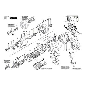 для дрели Bosch 230 V 0601119603, деталировка 1