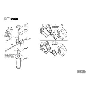 для дрели Bosch 230 V 0601119603, деталировка 2