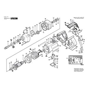 для дрели Bosch 230 V 0601119703, деталировка 1