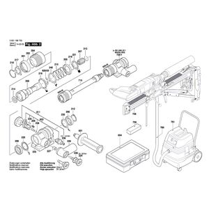 для дрели алмазного сверления Bosch GDB 1600 DE 230 V 0601188703, деталировка 2