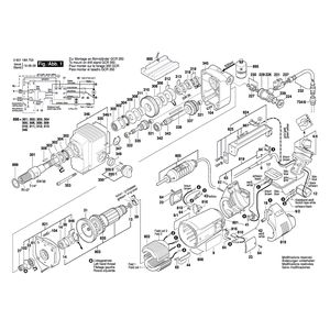 для дрели алмазного сверления Bosch GDB 2200 WE 230 V 060118A703, деталировка 1