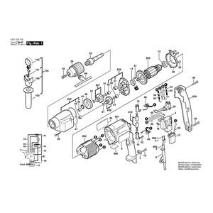 для дрели Bosch GBM 13 HRE 230 V 0601023703, деталировка 1