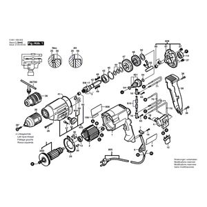 для дрели Bosch GBM 13-2 230 V 0601169003, деталировка 1