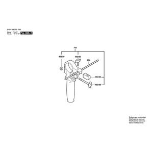 для дрели Bosch GBM 13-2 RE 230 V 0601169503, деталировка 2