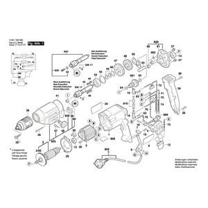 для дрели Bosch GBM 13-2 RE 230 V 0601169560, деталировка 1