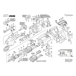 для дрели Bosch GBM 16-2 E 230 V 0601120603, деталировка 1