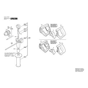 для дрели Bosch GBM 16-2 E 230 V 0601120603, деталировка 2