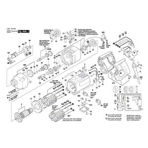 для дрели Bosch GBM 16-2 RE 230 V 0601120503, деталировка 1