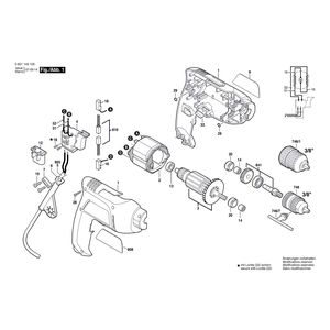 для дрели Bosch GBM 6 230 V 0601145103, деталировка 1