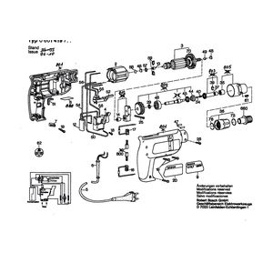 для дрели-шуруповерта Bosch GSR 5-11 TE 220 V 0601419703, деталировка 1