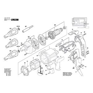 для дрели-шуруповерта Bosch GSR 6-25 TE 230 V 3601D41300, деталировка 1