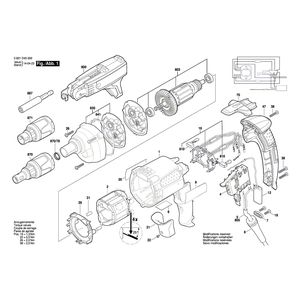 для дрели-шуруповерта Bosch GSR 6-25 TE 230 V 3601D45000, деталировка 1