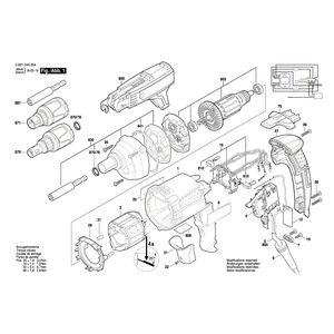 для дрели-шуруповерта Bosch GSR 6-25 TE 230 V 3601D45004, деталировка 1