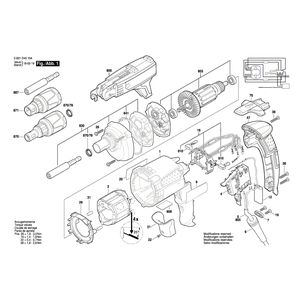 для дрели-шуруповерта Bosch GSR 6-60 TE 230 V 3601D45202, деталировка 1