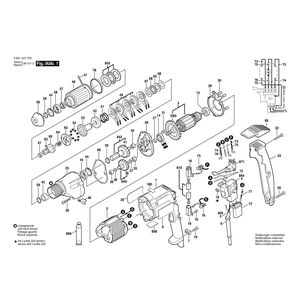 для шуруповерта Bosch GSR 8-16 KE 230 V 0601427703, деталировка 1