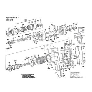 для шуруповерта Bosch GSR 8-6 KE 220 V 0601418703, деталировка 1