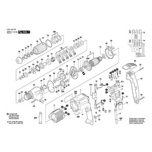 для шуруповерта Bosch GSR 8-6 KE 230 V 0601426703, деталировка 1