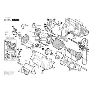 для ударной дрели Bosch GSB 13 230 V 0601131003, деталировка 1