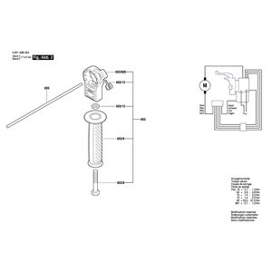 для ударной дрели Bosch GSB 162-2 230 V 3601A8B004, деталировка 2