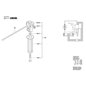 для ударной дрели Bosch GSB 162-2 RE 230 V 3601A8B001, деталировка 2