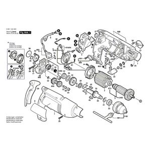 для ударной дрели Bosch GSB 1800-2 230 V 060114A003, деталировка 1