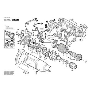 для ударной дрели Bosch GSB 1800-2 RE 230 V 060114A703, деталировка 1