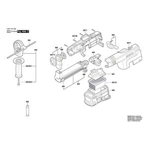 для ударной дрели Bosch GSB 19-2 REA 230 V 3601A7C500, деталировка 2