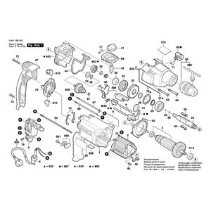 для ударной дрели Bosch GSB 20-2 230 V 060119B003, деталировка 1