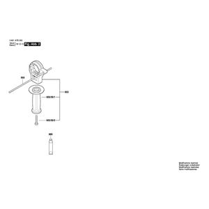 для ударной дрели Bosch GSB 20-2 230 V 3601A7B300, деталировка 2