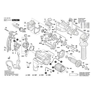 для ударной дрели Bosch GSB 24-2 230 V 3601A9C900, деталировка 1