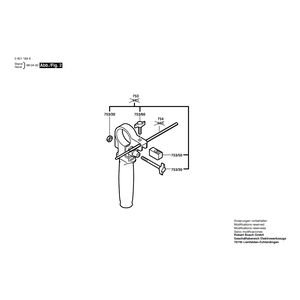 для ударной дрели Bosch GSB 680 PROFI 230 V 0601184351, деталировка 2