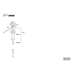 для ударной дрели Bosch GSB 780-2 RE 230 V 3601A7B101, деталировка 2