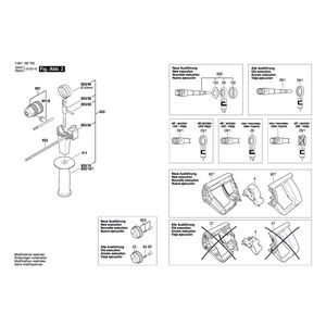 для ударной дрели Bosch GSB 90-2 E 220 V 0601183703, деталировка 2