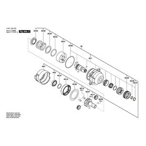 для аккумуляторного импульсного гайковерта Bosch GDX 180-LI 18 V 3601JG5220, деталировка 2