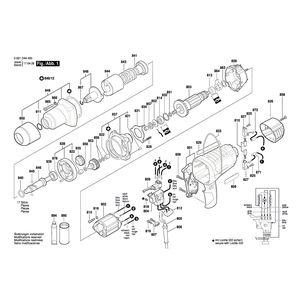 для импульсного гайковерта Bosch GDS 18 E 230 V 3601D44000, деталировка 1