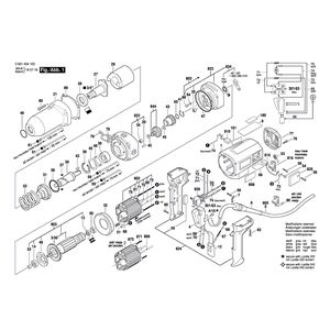 для импульсного гайковерта Bosch GDS 24 230 V 0601434103, деталировка 1