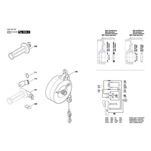 для импульсного гайковерта Bosch GDS 24 230 V 0601434103, деталировка 2