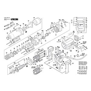 для импульсного гайковерта Bosch GDS 30 230 V 0601435103, деталировка 1