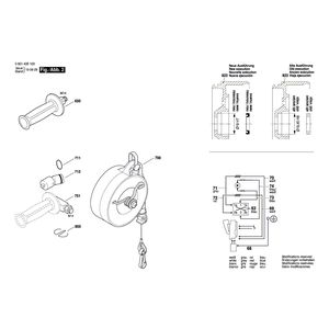 для импульсного гайковерта Bosch GDS 30 230 V 0601435103, деталировка 2