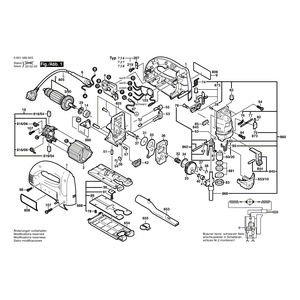 для электролобзика Bosch GST 100 BCE 230 V 0601589603, деталировка 1