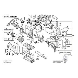 для электролобзика Bosch GST 100 BCE 230 V 0601589803, деталировка 1