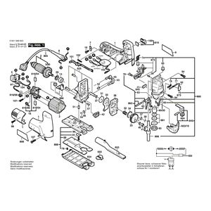 для электролобзика Bosch GST 100 CE 230 V 0601588603, деталировка 1