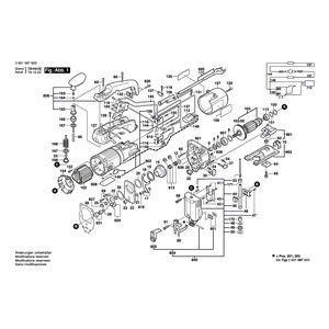 для электролобзика Bosch GST 2000 230 V 0601997580, деталировка 1