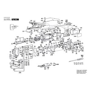 для электролобзика Bosch GST 60 PB 230 V 0601581203, деталировка 1