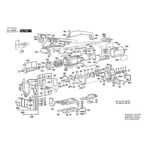 для электролобзика Bosch GST 60 PBAE 230 V 0601581903, деталировка 1