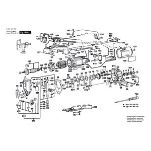 для электролобзика Bosch GST 60 PBE 230 V 0601581503, деталировка 1