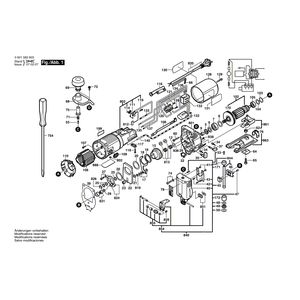 для электролобзика Bosch GST 60 PE 220 V 0601582603, деталировка 1