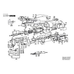 для электролобзика Bosch GST 80 PBE 230 V 0601581803, деталировка 1