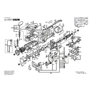 для электролобзика Bosch GST 85 PBAE 230 V 0601587803, деталировка 1