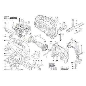 для электролобзика Bosch GST 850 BE 230 V 3601E8F002, деталировка 1